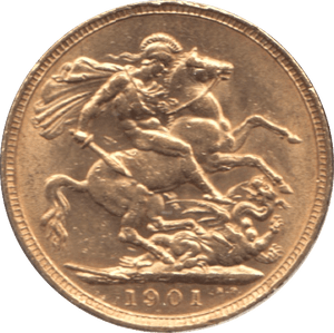 1901 GOLD SOVEREIGN ( AUNC ) - SOVEREIGN - Cambridgeshire Coins