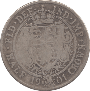 1901 HALFCROWN ( FINE ) - Halfcrown - Cambridgeshire Coins