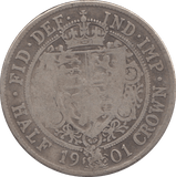 1901 HALFCROWN ( FINE ) - Halfcrown - Cambridgeshire Coins