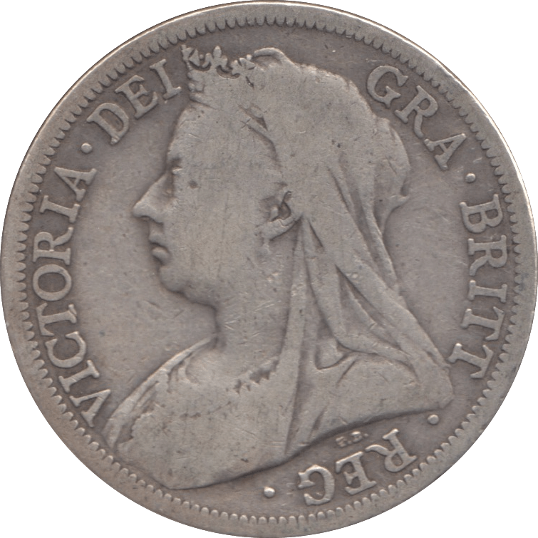 1901 HALFCROWN ( FINE ) - Halfcrown - Cambridgeshire Coins