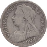 1901 HALFCROWN ( FINE ) - Halfcrown - Cambridgeshire Coins