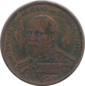 1901 KING EDWARD VII ACCESSION MEDALLION - MEDALS & MEDALLIONS - Cambridgeshire Coins