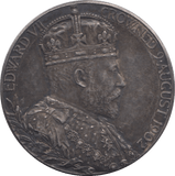 1902 CORONATION KING EDWARD VII QUEEN ALEXANDRA SILVER MEDALLION - MEDALS & MEDALLIONS - Cambridgeshire Coins