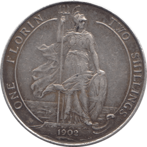 1902 FLORIN ( EF ) - FLORIN - Cambridgeshire Coins