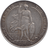 1902 FLORIN ( EF ) - FLORIN - Cambridgeshire Coins