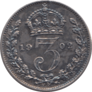 1902 MAUNDY THREEPENCE ( UNC ) - MAUNDY THREEPENCE - Cambridgeshire Coins