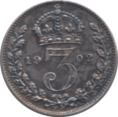 1902 MAUNDY THREEPENCE ( UNC ) - MAUNDY THREEPENCE - Cambridgeshire Coins