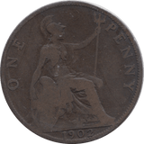 1902 PENNY ( FINE ) - PENNY - Cambridgeshire Coins