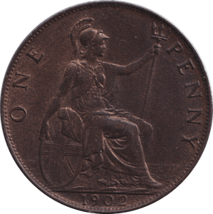 1902 PENNY ( UNC ) - PENNY - Cambridgeshire Coins