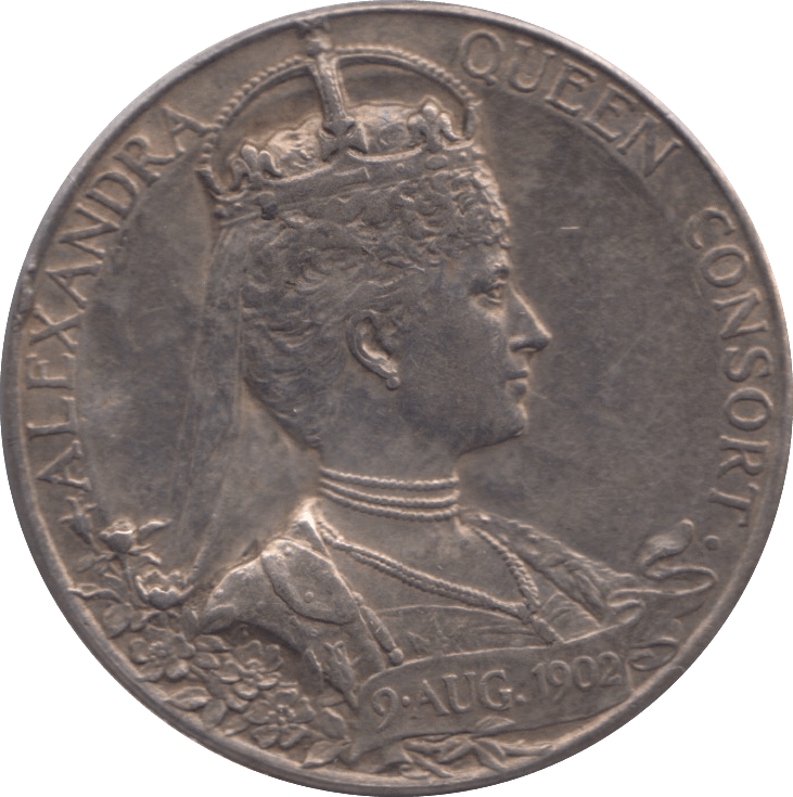 1902 SILVER KING EDWARD VII CORONATION MEDALLION - MEDALS & MEDALLIONS - Cambridgeshire Coins