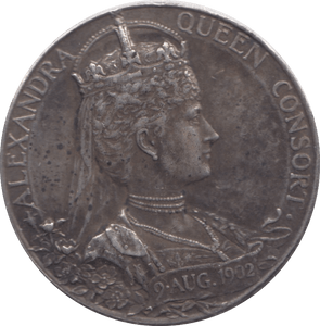 1902 SILVER KING EDWARD VII CORONATION MEDALLION - MEDALS & MEDALLIONS - Cambridgeshire Coins