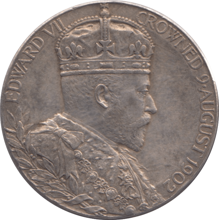 1902 SILVER KING EDWARD VII CORONATION MEDALLION - MEDALS & MEDALLIONS - Cambridgeshire Coins