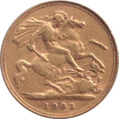 1903 GOLD HALF SOVEREIGN ( GF ) - HALF SOVEREIGN - Cambridgeshire Coins