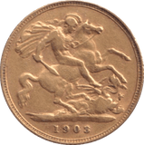 1903 GOLD HALF SOVEREIGN ( GF ) - HALF SOVEREIGN - Cambridgeshire Coins