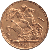 1904 GOLD SOVEREIGN ( GVF ) - SOVEREIGN - Cambridgeshire Coins