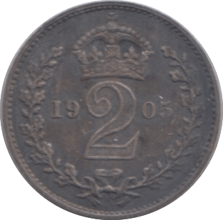 1905 MAUNDY TWOPENCE ( UNC ) - MAUNDY TWOPENCE - Cambridgeshire Coins