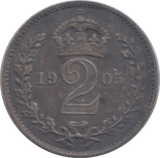 1905 MAUNDY TWOPENCE ( UNC ) - MAUNDY TWOPENCE - Cambridgeshire Coins