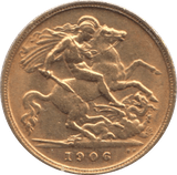 1906 GOLD HALF SOVEREIGN ( GVF ) - Half Sovereign - Cambridgeshire Coins