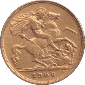 1906 GOLD HALF SOVEREIGN ( VF ) - HALF SOVEREIGN - Cambridgeshire Coins