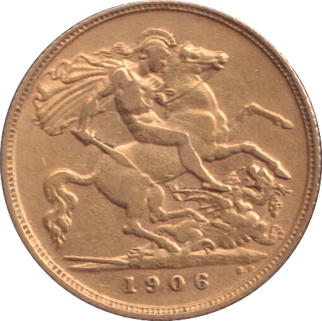 1906 GOLD HALF SOVEREIGN ( VF ) - HALF SOVEREIGN - Cambridgeshire Coins