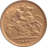 1906 GOLD HALF SOVEREIGN ( VF ) - HALF SOVEREIGN - Cambridgeshire Coins