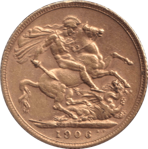 1906 SOVEREIGN ( GVF ) - HALF SOVEREIGN - Cambridgeshire Coins