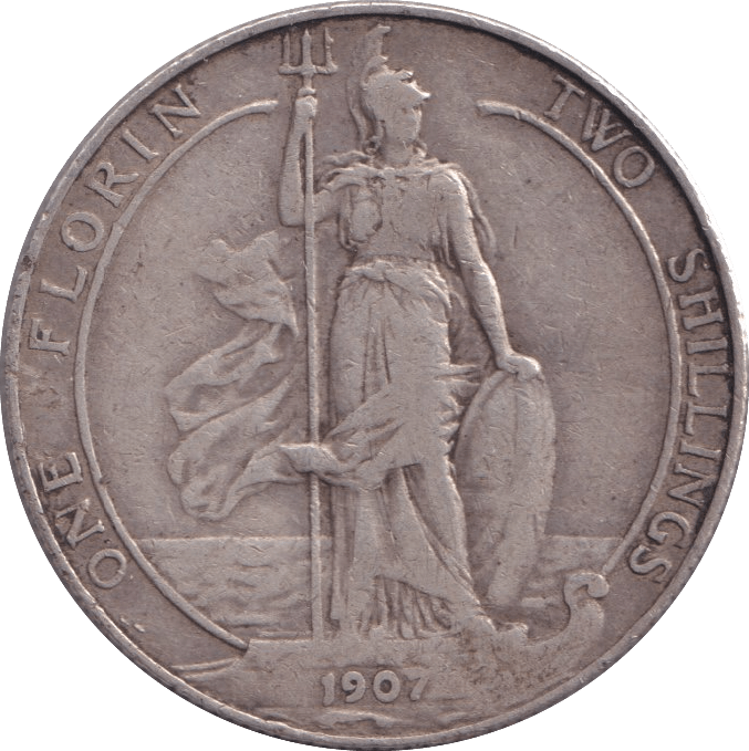 1907 FLORIN ( GF ) - FLORIN - Cambridgeshire Coins
