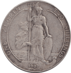 1907 FLORIN ( GF ) - FLORIN - Cambridgeshire Coins