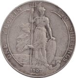 1907 FLORIN ( GF ) - FLORIN - Cambridgeshire Coins