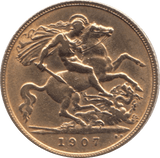 1907 GOLD HALF SOVEREIGN ( GVF ) - Half Sovereign - Cambridgeshire Coins