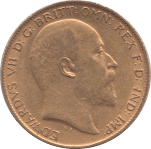 1907 GOLD HALF SOVEREIGN ( GVF ) - HALF SOVEREIGN - Cambridgeshire Coins
