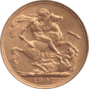 1907 GOLD SOVEREIGN ( GVF ) - SOVEREIGN - Cambridgeshire Coins