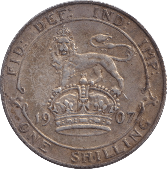 1907 SHILLING ( GVF ) - SHILLING - Cambridgeshire Coins