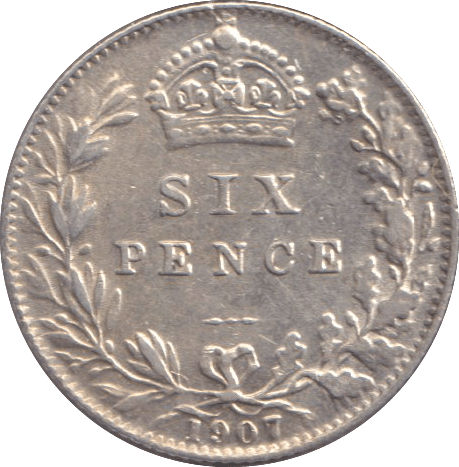 1907 SIXPENCE ( AUNC ) - SIXPENCE - Cambridgeshire Coins