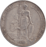 1908 FLORIN ( VF ) - FLORIN - Cambridgeshire Coins
