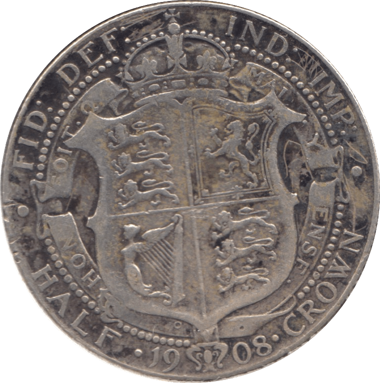 1908 HALFCROWN ( FINE ) - HALFCROWN - Cambridgeshire Coins