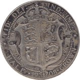 1908 HALFCROWN ( FINE ) - HALFCROWN - Cambridgeshire Coins