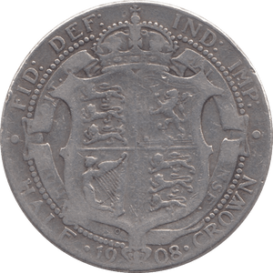 1908 HALFCROWN ( NF ) - Halfcrown - Cambridgeshire Coins