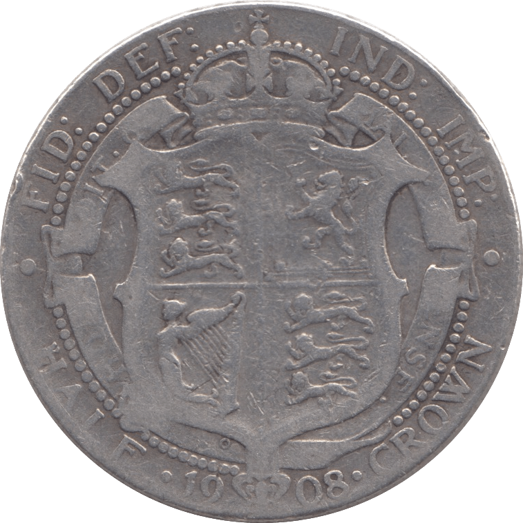 1908 HALFCROWN ( NF ) - Halfcrown - Cambridgeshire Coins