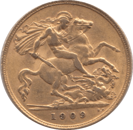 1909 GOLD HALF SOVEREIGN ( EF ) - HALF SOVEREIGN - Cambridgeshire Coins