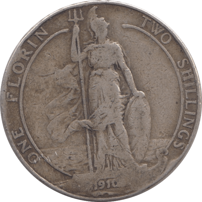 1910 FLORIN ( GF ) - FLORIN - Cambridgeshire Coins