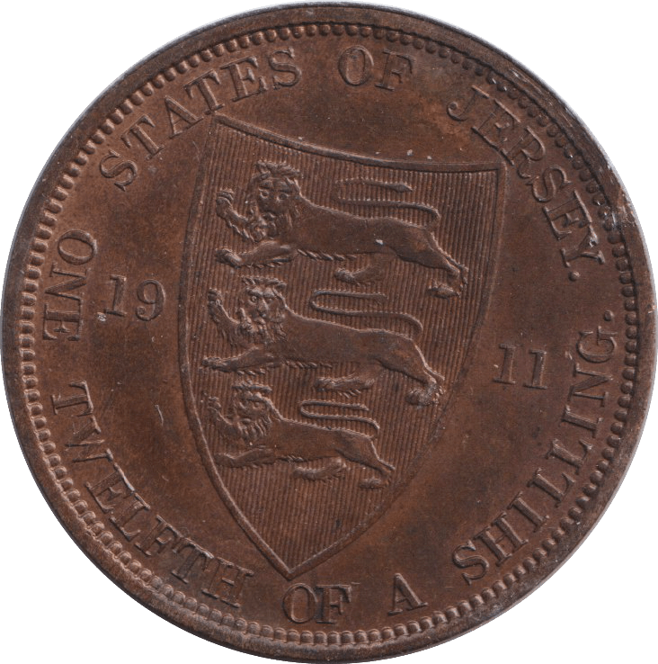 1911 1/12 SHILLING - PENNY - Cambridgeshire Coins