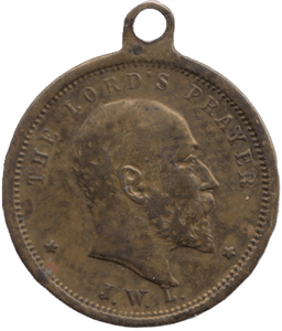 1911 GEORGE V LORDS PRAYER MEDALLION - MEDALS & MEDALLIONS - Cambridgeshire Coins