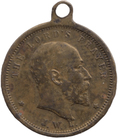 1911 GEORGE V LORDS PRAYER MEDALLION - MEDALS & MEDALLIONS - Cambridgeshire Coins