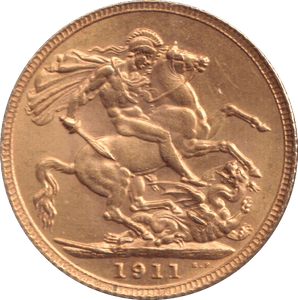 1911 GOLD SOVEREIGN ( AUNC ) - SOVEREIGN - Cambridgeshire Coins