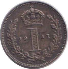 1911 MAUNDY ONE PENNY ( UNC ) - MAUNDY ONE PENNY - Cambridgeshire Coins