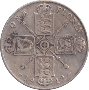 1912 FLORIN ( GF ) - FLORIN - Cambridgeshire Coins