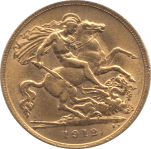 1912 GOLD HALF SOVEREIGN ( EF ) - HALF SOVEREIGN - Cambridgeshire Coins