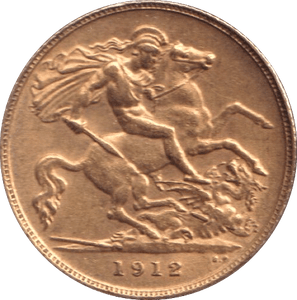 1912 GOLD HALF SOVEREIGN ( EF ) - HALF SOVEREIGN - Cambridgeshire Coins