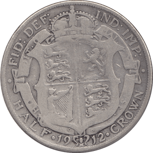 1912 HALFCROWN ( FINE ) - Halfcrown - Cambridgeshire Coins